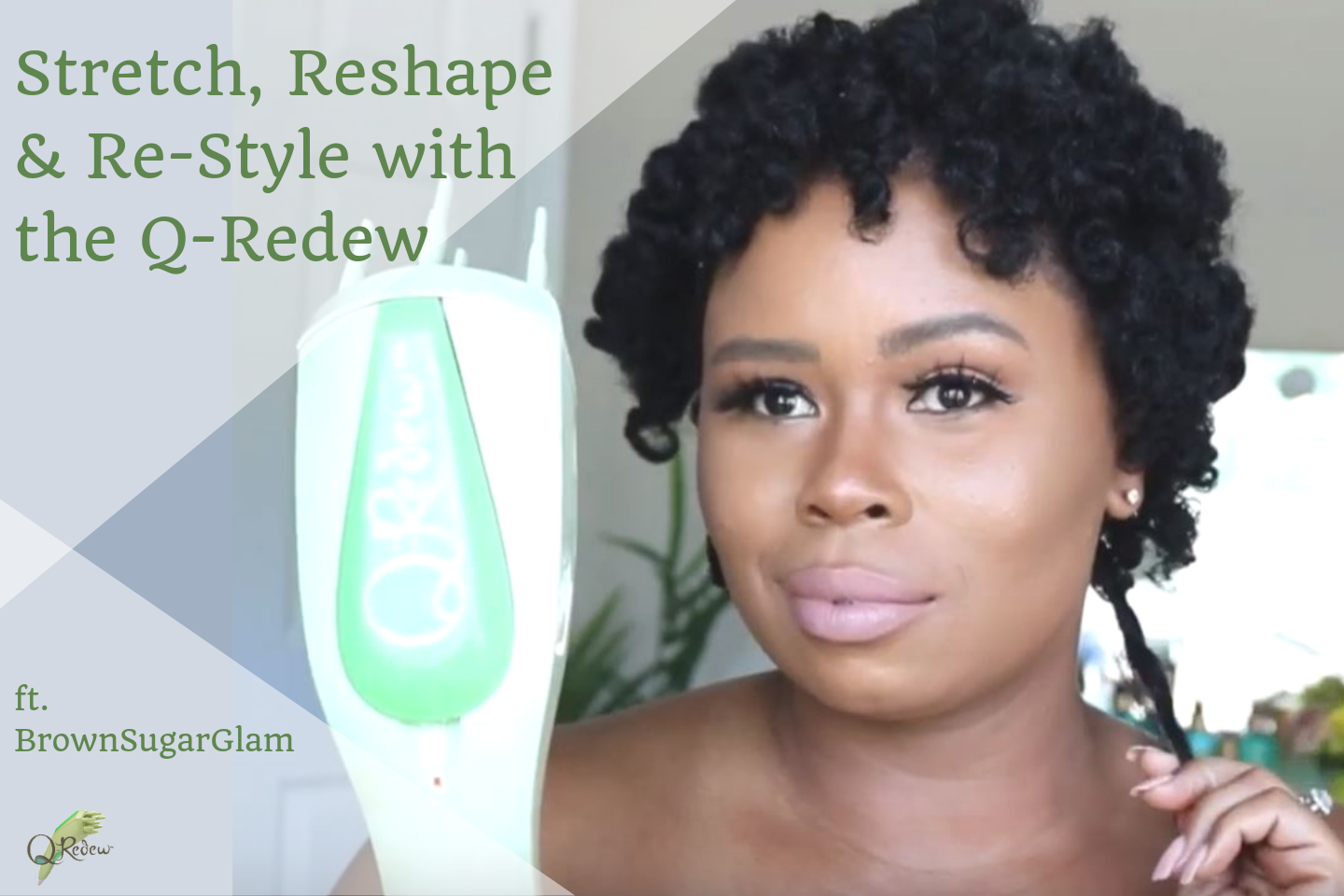 Stretch & Re-Style: Bantu Knot-Out Curls w/ the Q-Redew